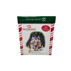Department 56 North Pole Series Alfie’s Toy School For Elves “A” BLUE 56894